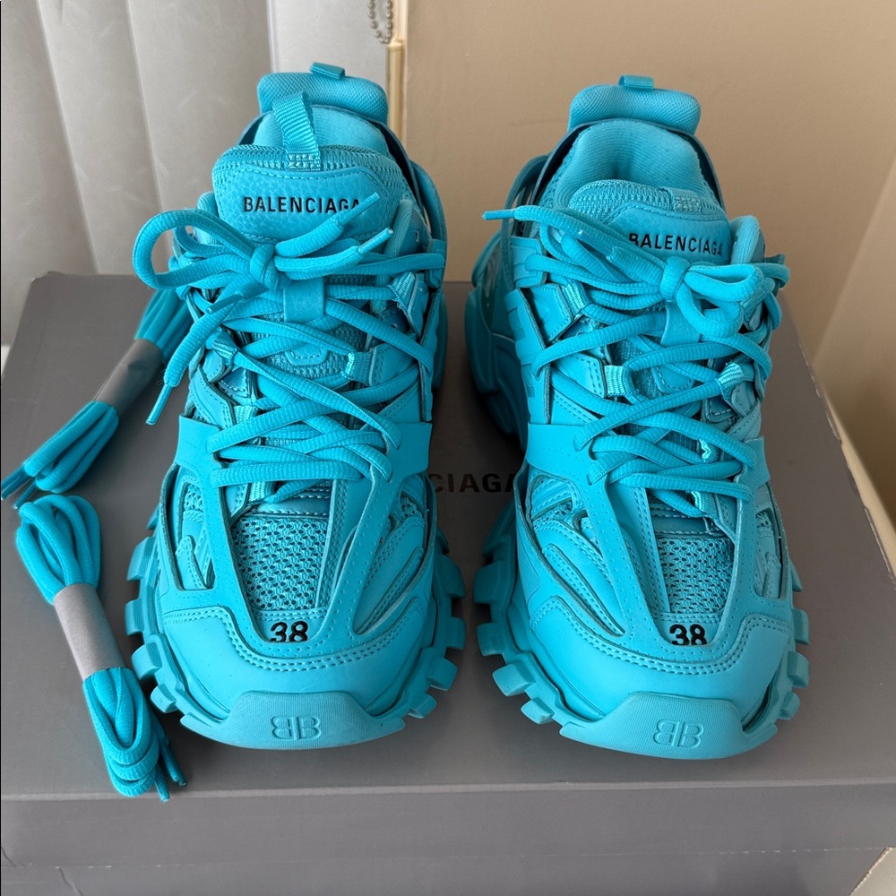 Balenciaga Turquoise Athletic Shoes
